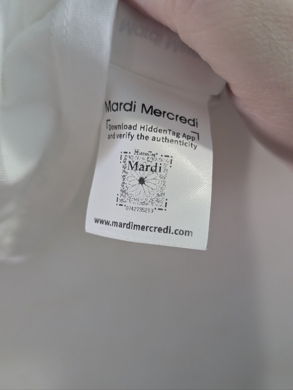 Mardi Mercredi White Daisy Graphic Tee South Korean Luxury Brand Size Small - Picture 5 of 7